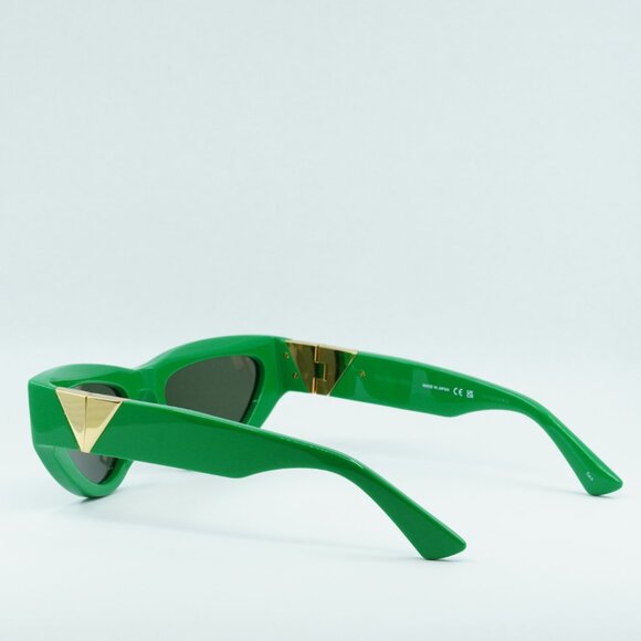 Bottega Veneta BV1176S 003 Sunglasses Green Cat Eye Frame, Green Lenses main image 8